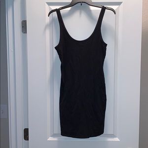 PINK cotton fitted mini dress